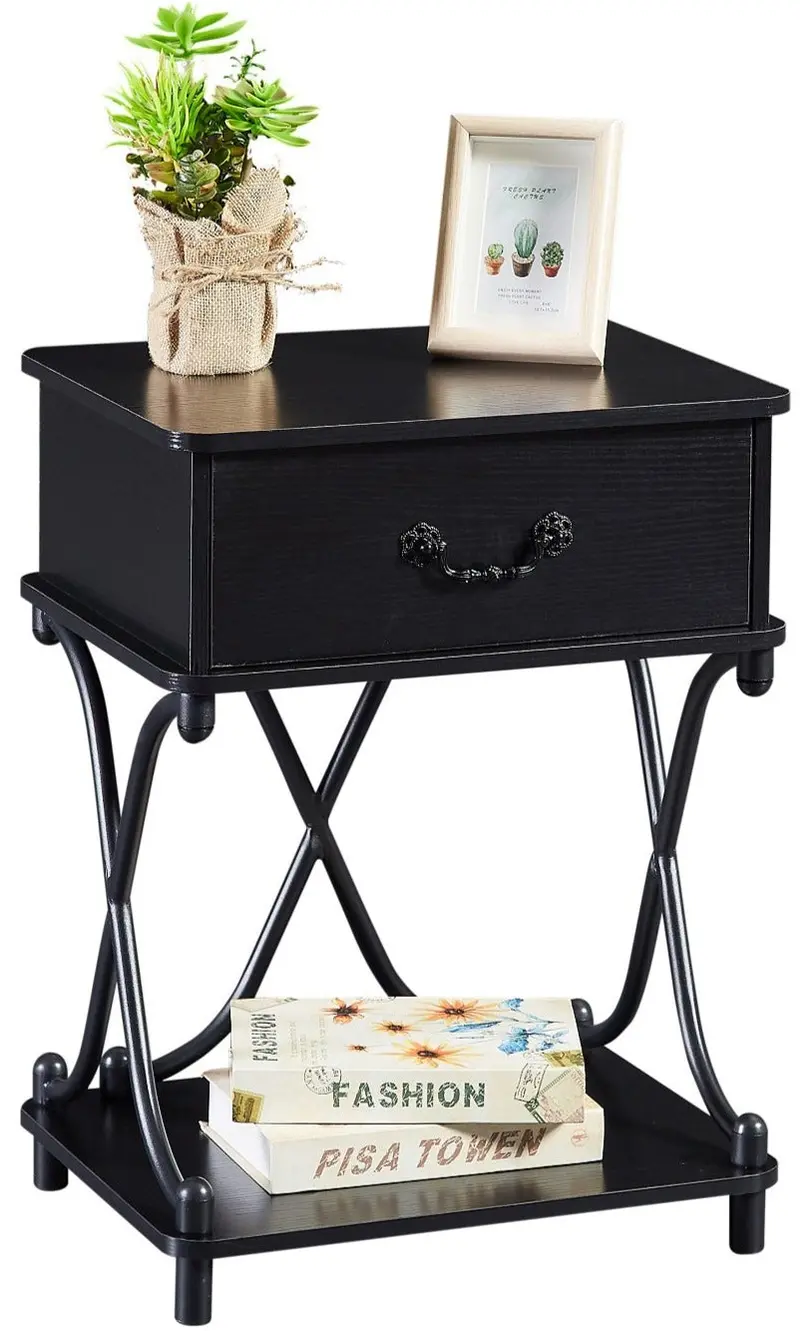 Vecelo Versatile Side Table – Compact Nightstand For Bedroom, Living Room, Or Office 1