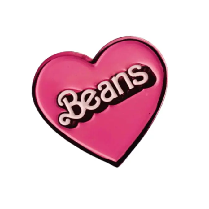 Vegan Power Co 'Beans' Minimalist Enamel Pin 1
