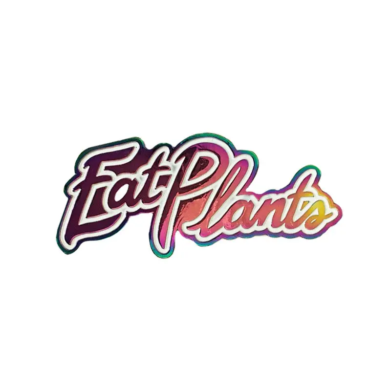 Vegan Power Co 'Eat Plants' Enamel Pin – Sustainable Metal Badge 1