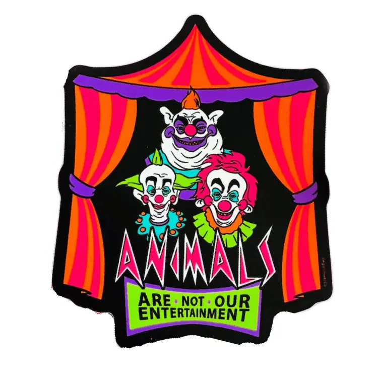 Vegan Power Co Ethical Entertainment Awareness Sticker 1