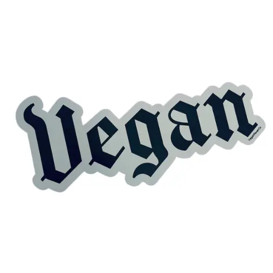 Vegan Power Co Gothic-Font 'Vegan' Decal 1