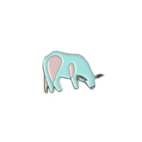 Vegan Supply Cow Enamel Pin – Playful, Ethical Animal Advocacy Pin 1