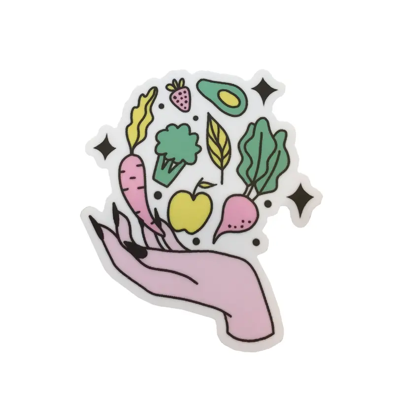 Vegan Supply Fruit & Veggie Hand Sticker 1
