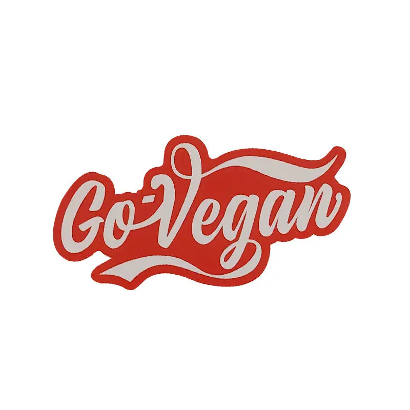 Vegan Supply 'Go Vegan' Coca-Cola Parody Vinyl Sticker 1