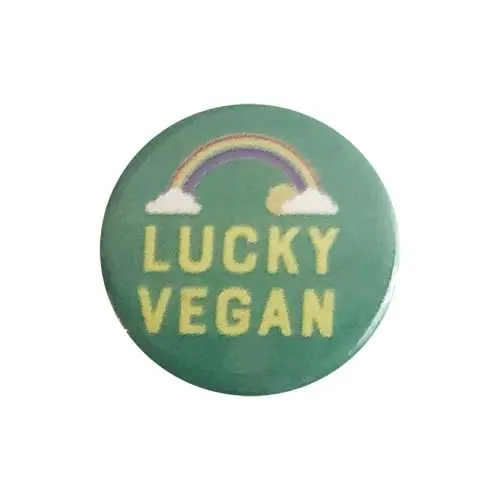 Vegan Supply 'Lucky Vegan' Round Button 1