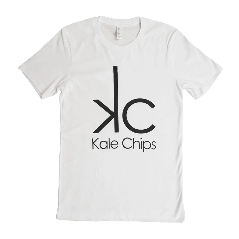 Veganized World 'Kale Chips' Unisex White T-Shirt – Clearance Item 1