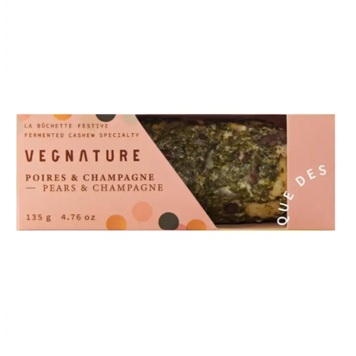 Vegnature La Buchette Pear-Champagne Vegan Goat Cheese (135G) 1