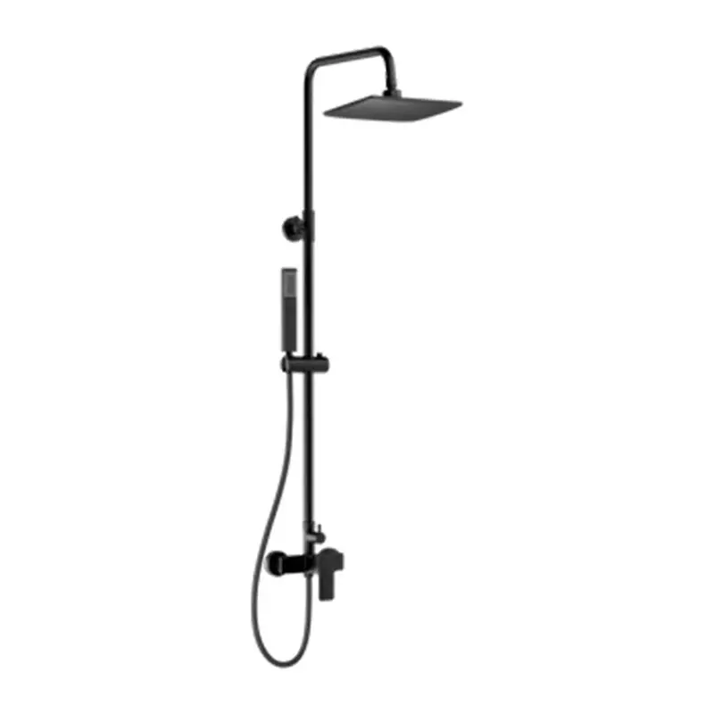 Venus Ii Exposed Shower Rail System – Matte Black Finish, 1234Mm X 257Mm, Thermostatic Ready 1