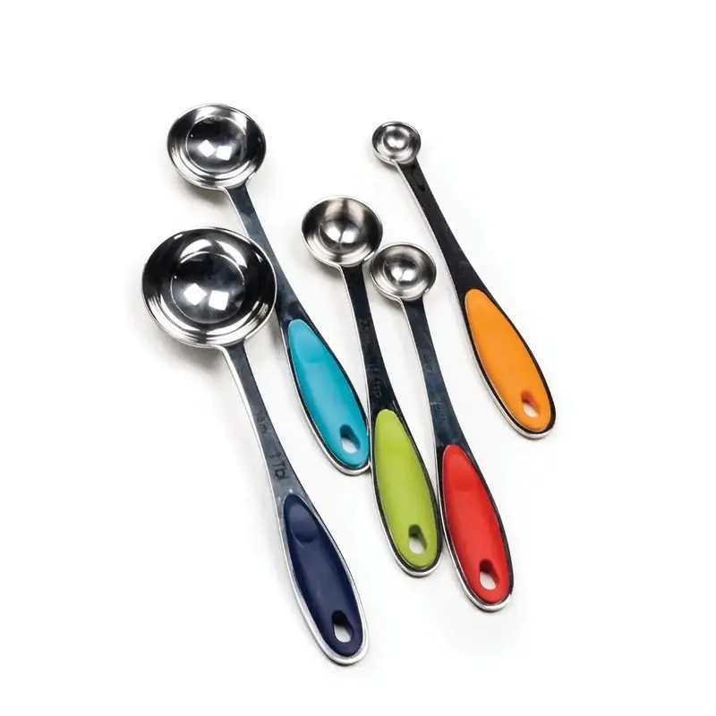 Vibrant Stainless Steel Measuring Spoon Set 1