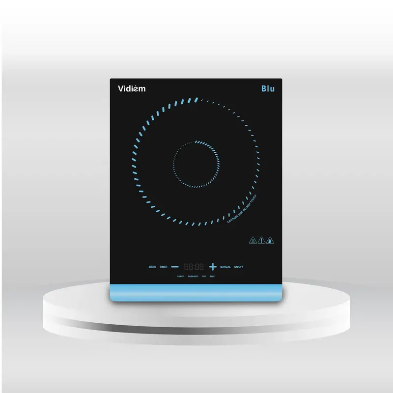 Vidiem 2000W Bluetooth-Enabled Induction Cooktop – Blue 1