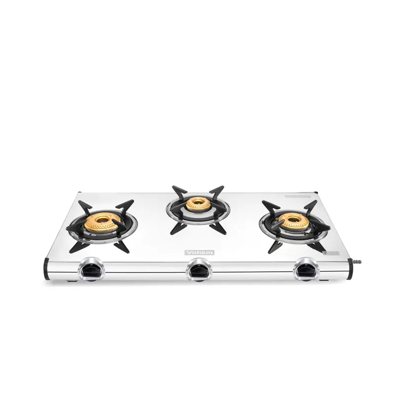 Vidiem Curve Triple-Burner Gas Cooking Range 1