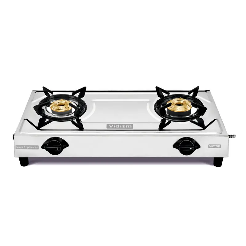 Vidiem Victor 2-Burner Gas Stove – Compact Kitchen Cooking Solution 1