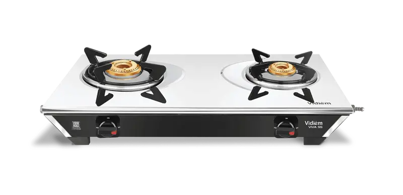 Vidiem Viva Ss 2-Burner Gas Stove – Sleek Stainless Design 1
