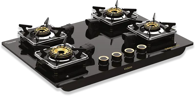 Vidiem Vogue 4-Burner Gas Cooktop – Spacious Stainless Steel Stove 1