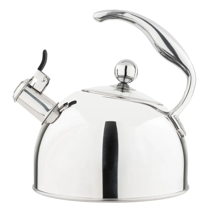 Viking 2.6-Quart Mirror-Finish Whistling Kettle – 3-Ply Heat-Diffusing Base 1