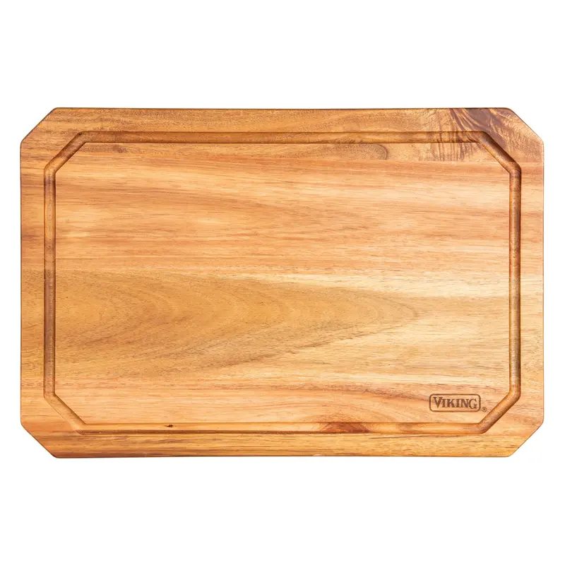 Viking Acacia Wood Carving Board With Integrated Juice Groove 1