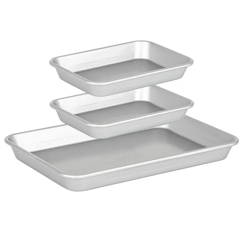 Viking Aluminized Steel Nonstick 3-Piece Nesting Baking Sheet Set 1