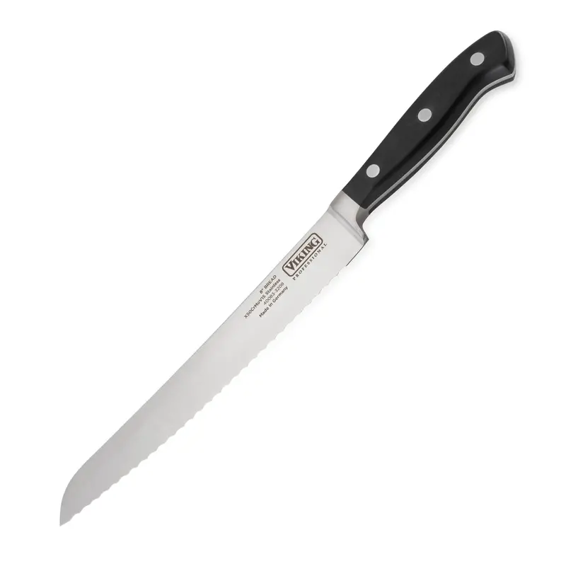 Viking Professional Serrated Bread Knife – 8-Inch High-Carbon Blade 1