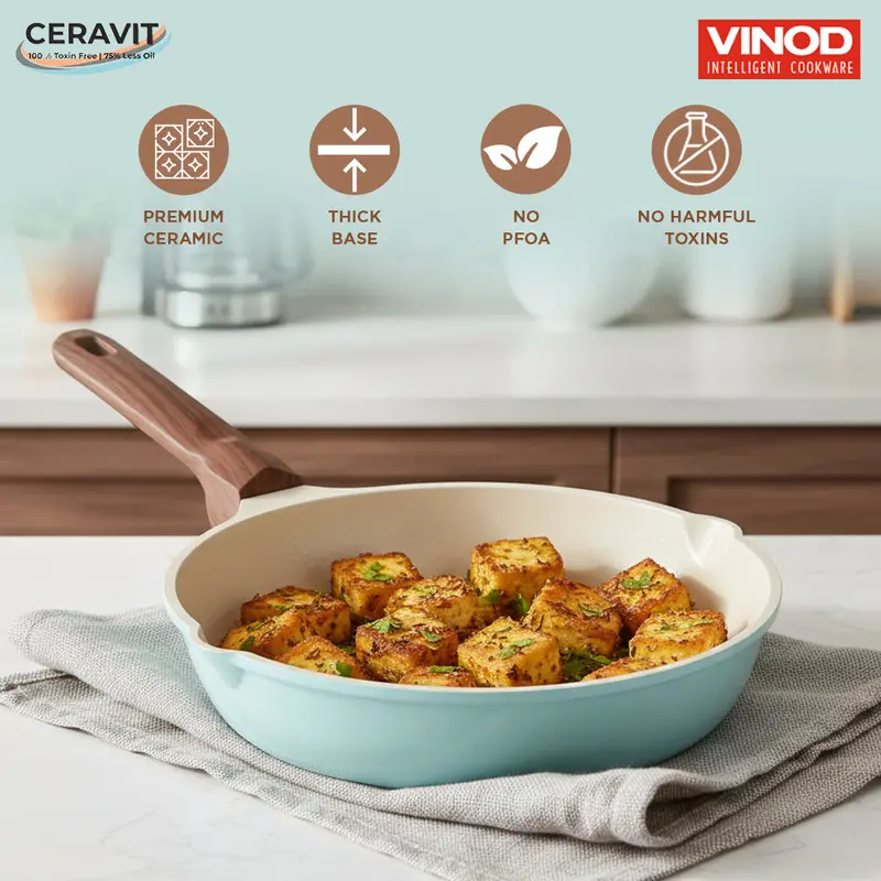 Vinod Ceravit Ceragreen Frypan – Eco-Friendly Non-Stick Surface 1