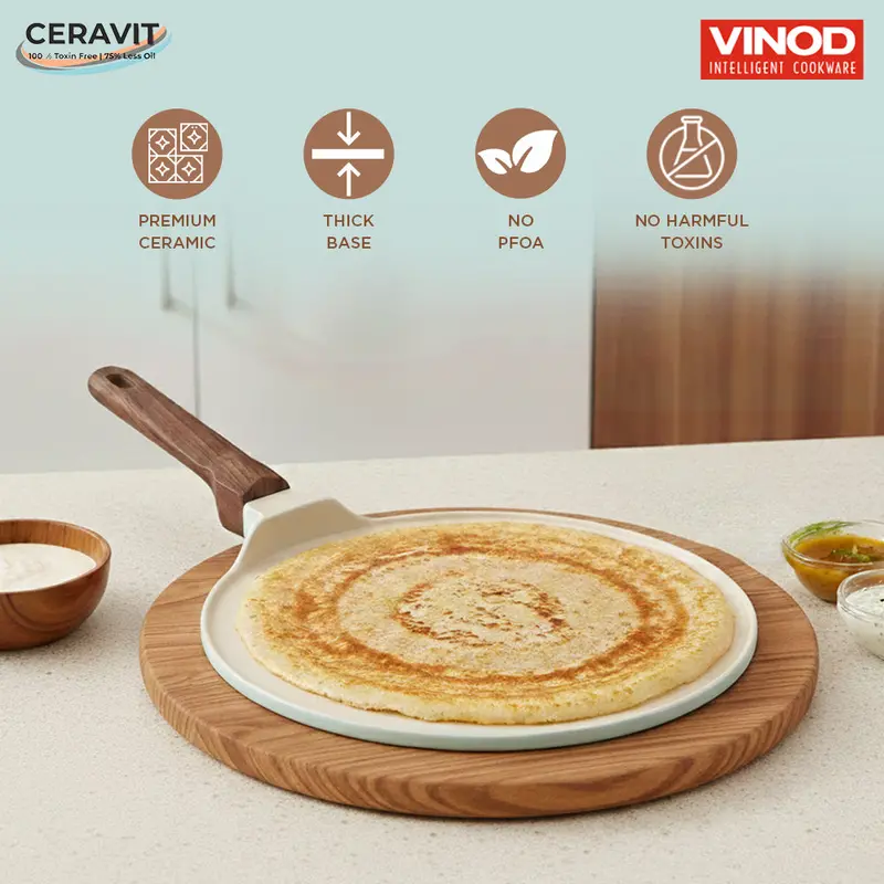 Vinod Ceravit Dosa Tawa With Ceragreen Coating 1