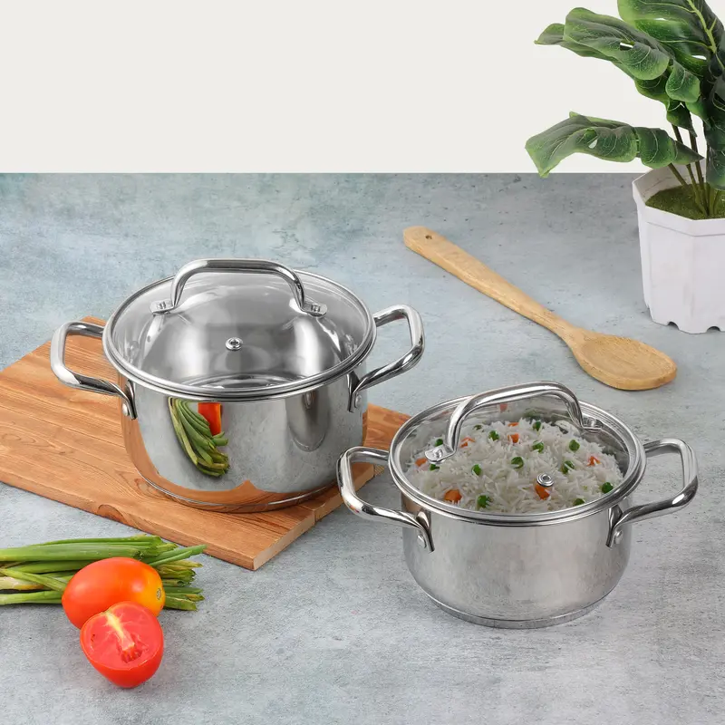 Vinod Legacy Mainz Saucepot Set – Induction-Friendly Stainless Steel Trio 1