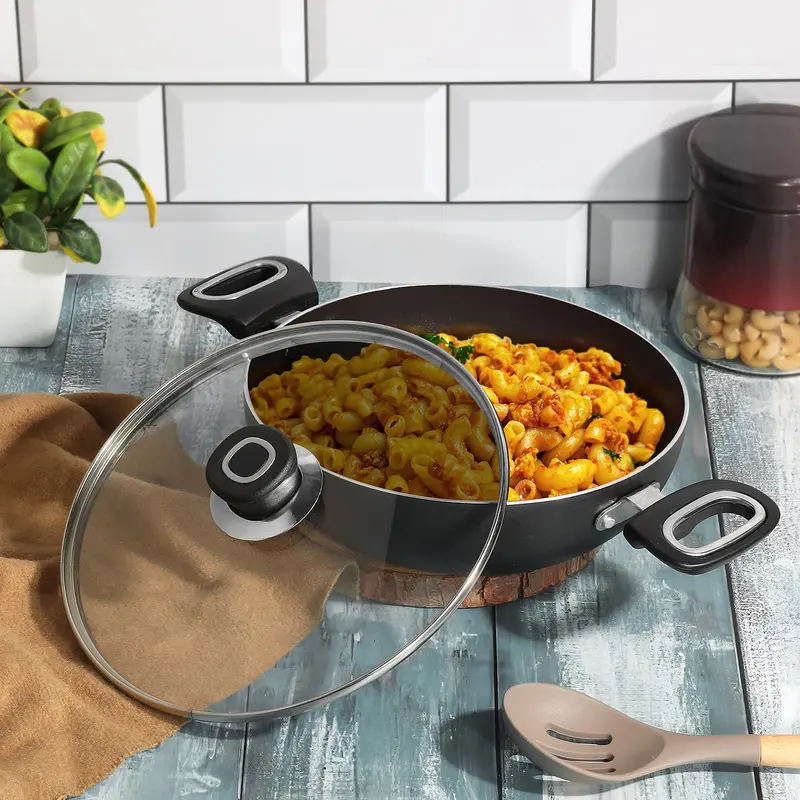 Vinod Zest Ceramica Kadai – Induction-Safe Deep-Fry Pan 1