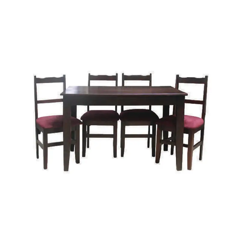 Webster Compact Dining Set – 5-Piece Dark-Stained Table & Chairs (120 X 77 X 760 Mm) 1