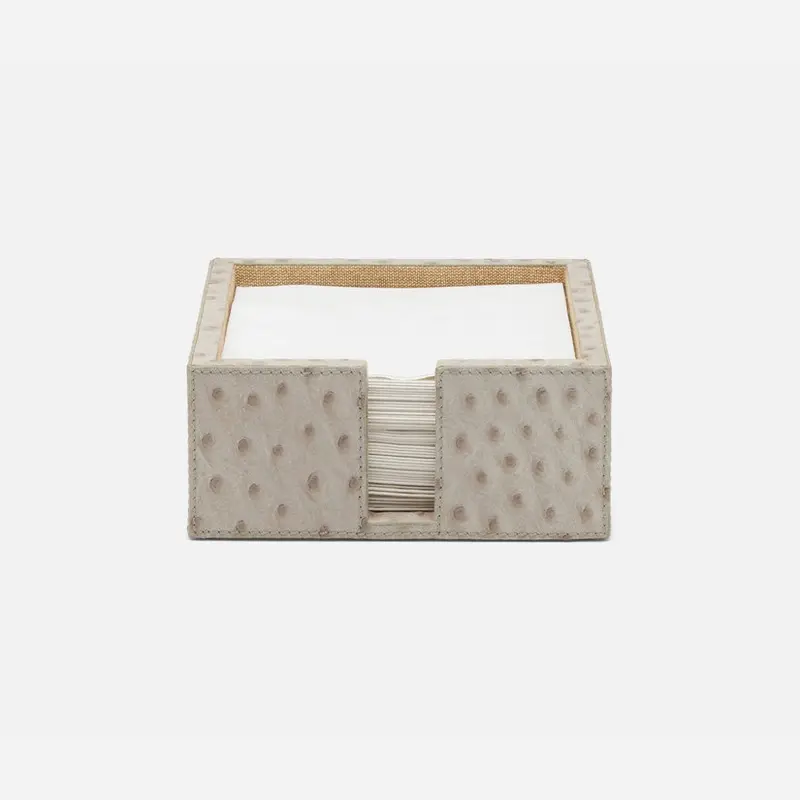 Whitney Light Grey Textured Napkin Organizer 1