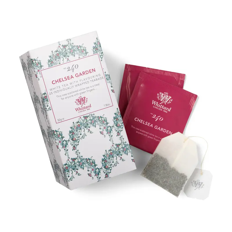 Whittard Chelsea Garden Herbal Blend – 25 Wrapped Botanical Tea Bags 1