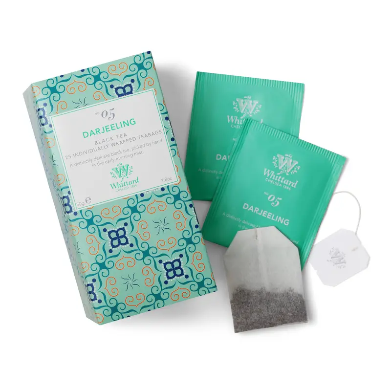Whittard Of Chelsea Darjeeling Tea – 25 Individually Wrapped Bags 1