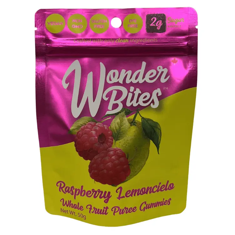 Wonderbites Raspberry Lemoncielo Gummies (50G) 1