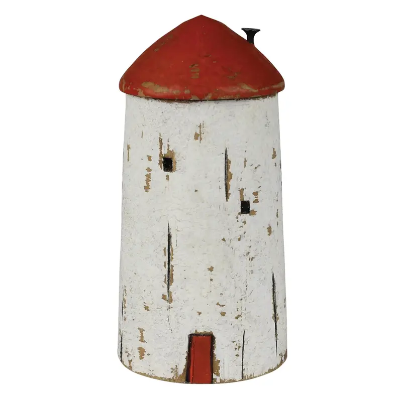 Wooden Chatham Lighthouse Ornament – Tall Hand-Carved Coastal Decor 1