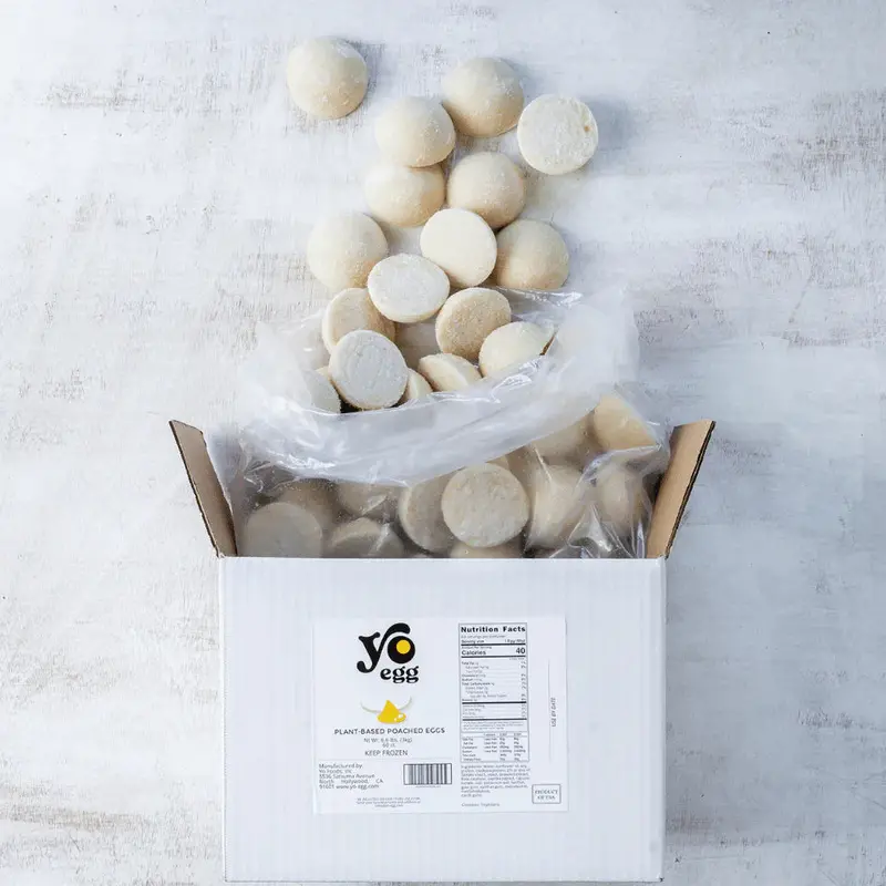 Yo Egg The Poached One Plant-Based Egg Alternative – 60 Count (Foodservice) 1