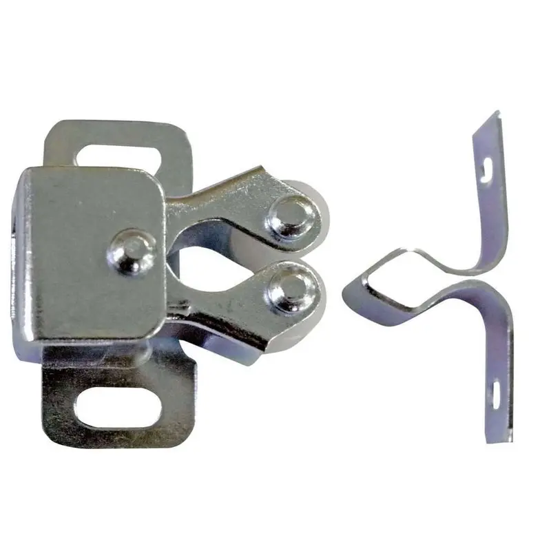 Zinc-Plated Double Roller Catch – 1-1/4 Inch Cabinet Door Closure 1